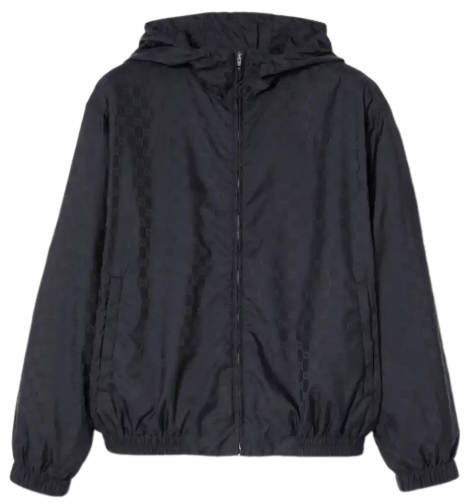 Gucci GG Nylon Zip Jacket - Dark Blue