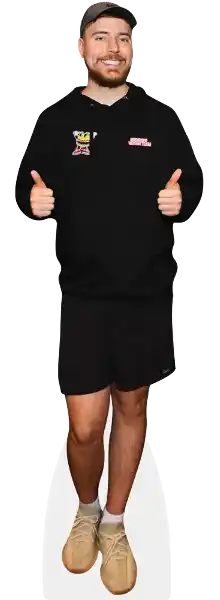Mr Beast Cardboard Cutout