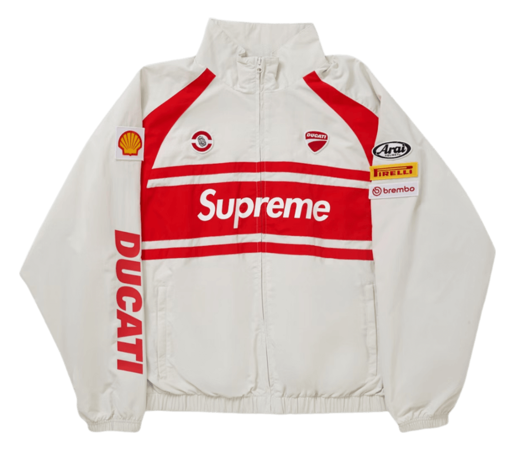 Supreme Ducati Track Jacket - Light Grey