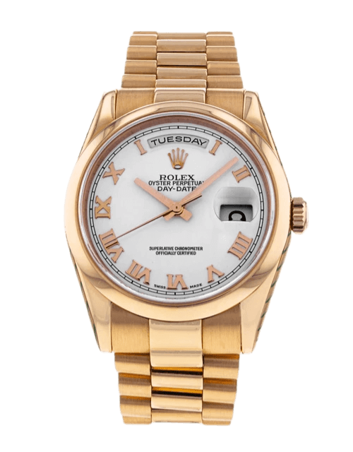 Rolex Day-Date White Dial - 36mm, Rose Gold (2014)