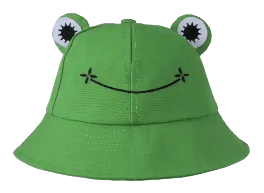 Frog Bucket Hat Cute Cotton Bucket Sun Hat