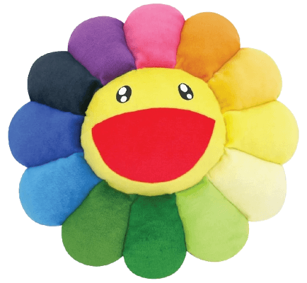 Takashi Murakami Flower Plush 2M - Rainbow/Yellow