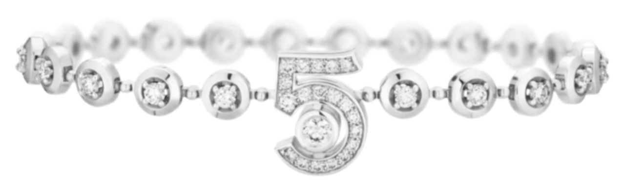 Chanel Eternal N5 Diamond Line Bracelet - 18k White Gold, Diamonds