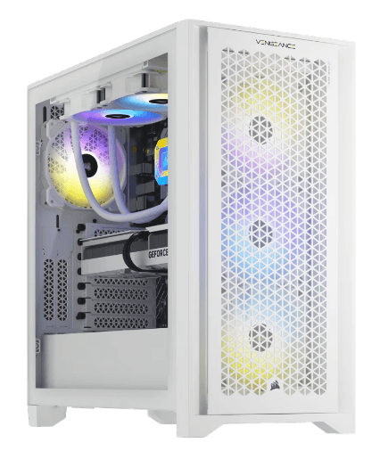 VENGEANCE FROST EDITION i7500 Gaming PC: Intel Core i7-14700K, NVIDIA RTX 4070 Ti, 32GB DDR5 6000MT/s Memory, 1TB NVMe SSD