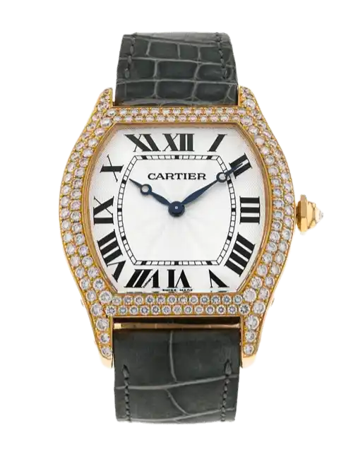 Cartier Tortue Silver Dial - 38mm, Rose Gold (2003)