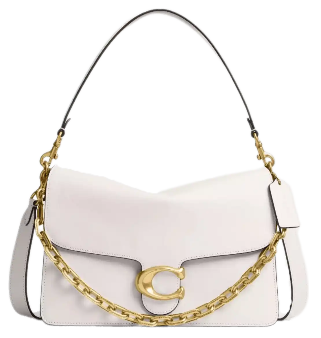 Coach Chain Tabby Shoulder Bag 30 - Smooth Leather/Brass/Chalk