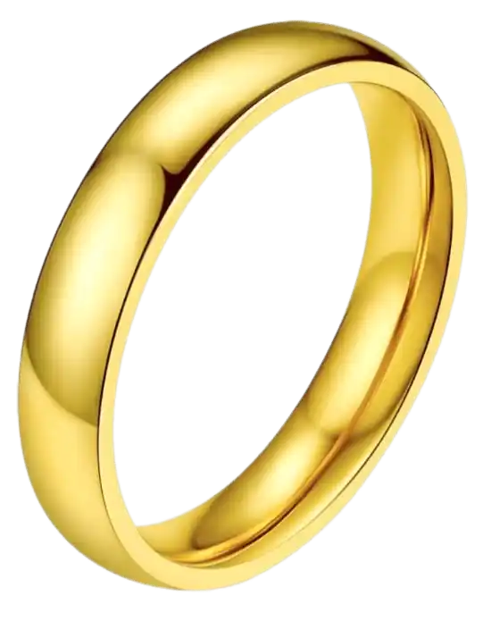 Stainless Steel Ring - Gold Plated