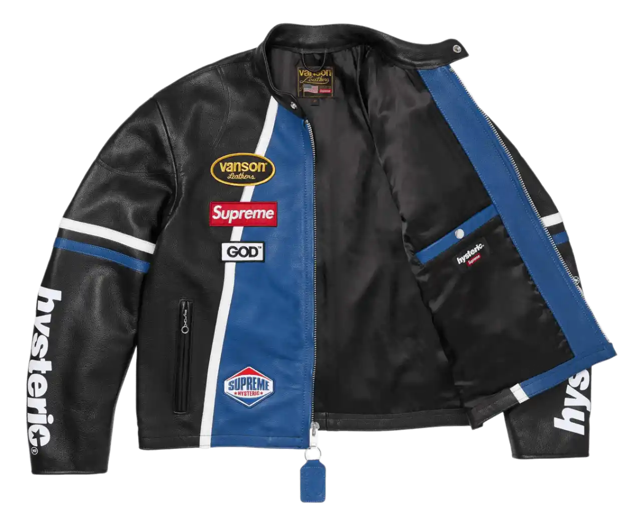 Supreme Hysteric Glamour Vanson Leather Jacket - Black