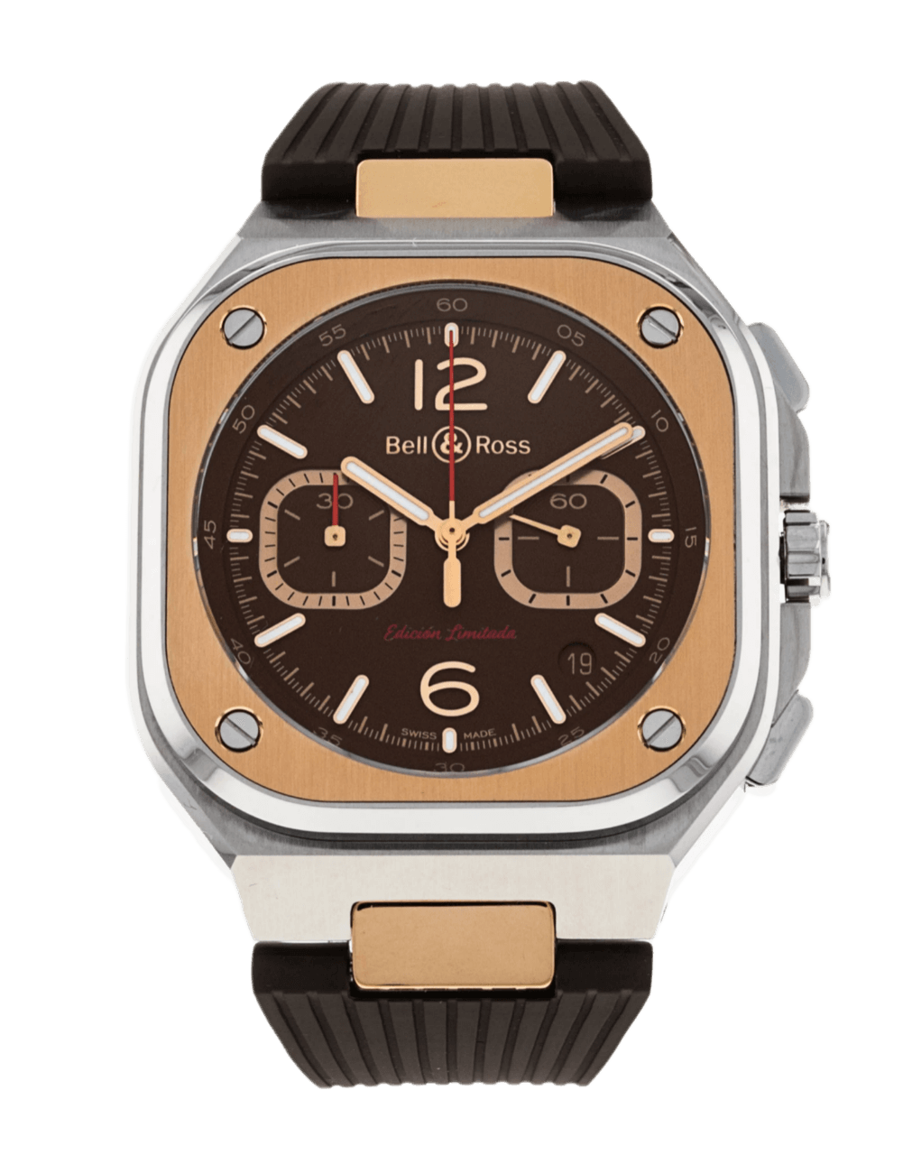 Bell and Ross BR 05 Brown Dial - 42mm, Steel and Rose Gold (2019)