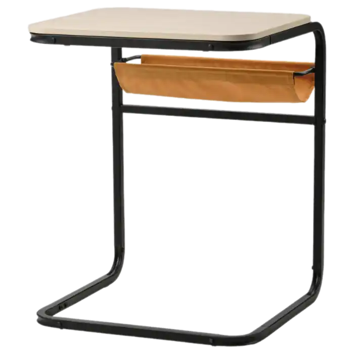 OLSERÖD Side Table - Anthracite/Birch Yellow