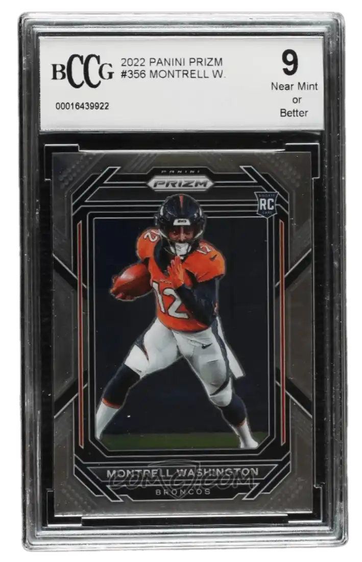 2022 Panini Prizm - #356 - Rookies - Montrell Washington BCCG 9