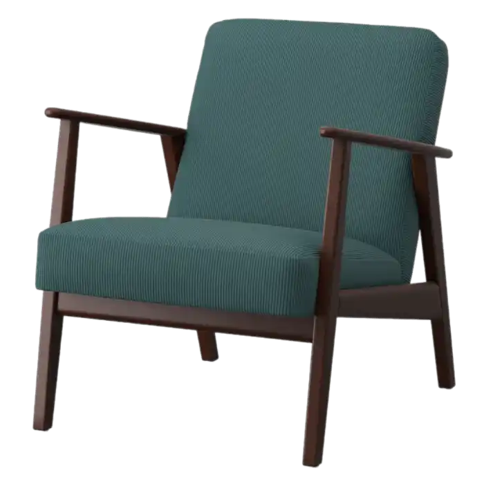 EKENÄSET Armchair - Gray-turquoise