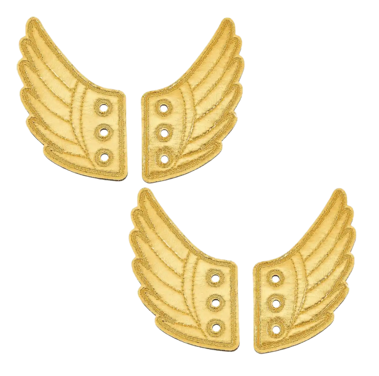 Gold Shoe Wings Shiny Charms