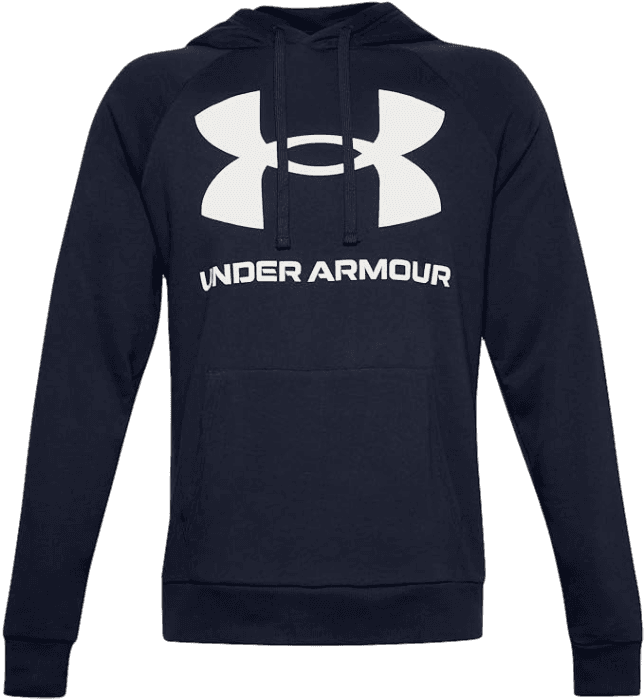 Under Armour Men's Rival Fleece Big Logo Hd Sporty Running Hoodie - Navy