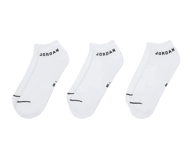 Jordan Everyday No-Show Socks (3 Pairs) - White