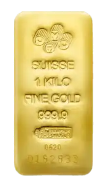 1 kilogram Gold Bar PAMP Suisse
