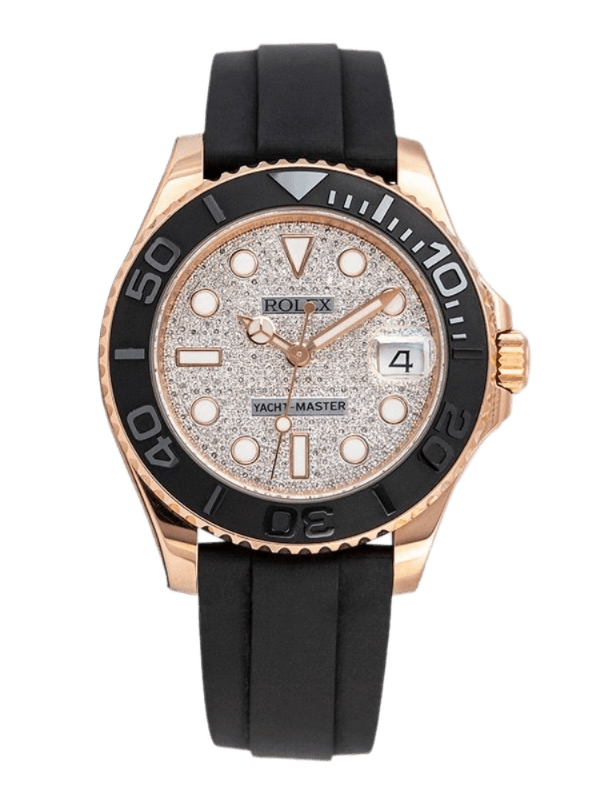 Rolex Yacht-Master Diamond Paved Dial - 37mm, Rose Gold (2022)