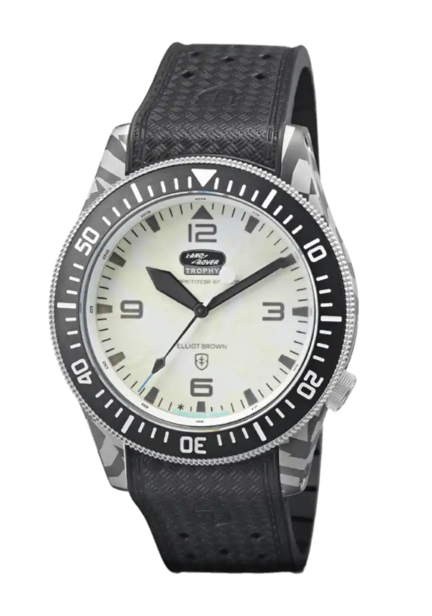 Elliot Brown Land Rover Trophy II Snow Limited Edition - 43mm, Steel