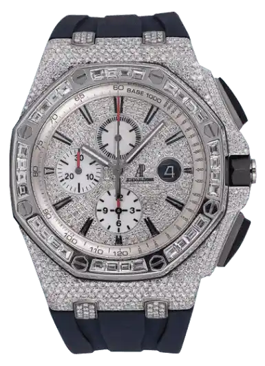 Custom Diamond Set Audemars Piguet Royal Oak Offshore 44mm Steel Watch