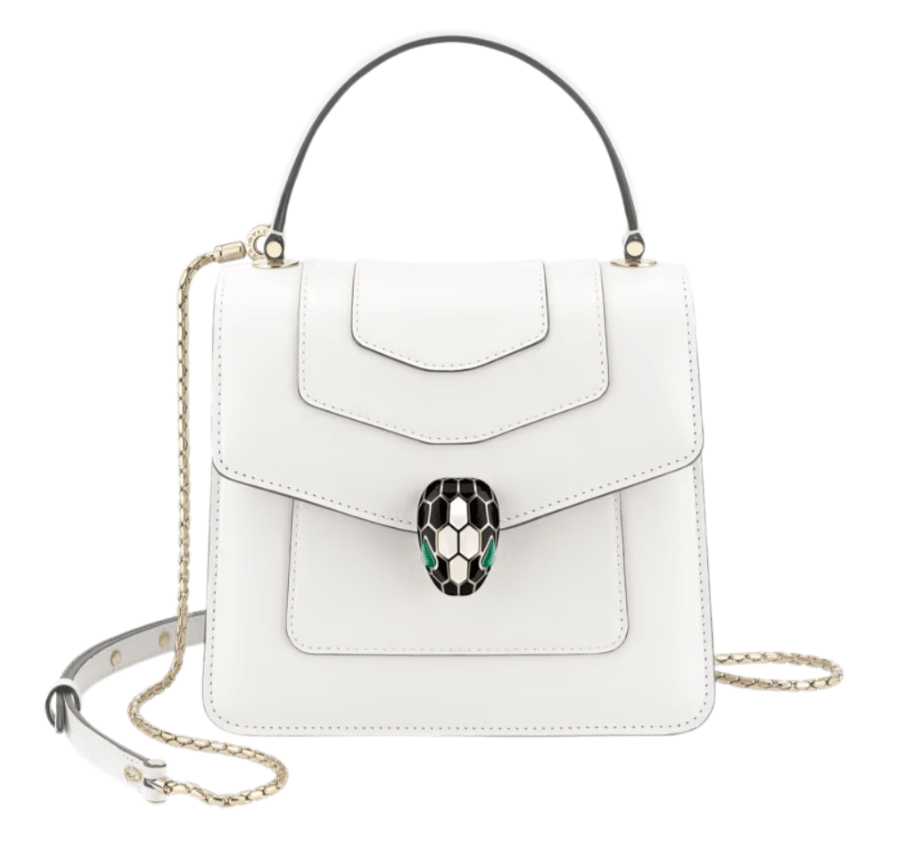 Bvlgari Serpenti Forever Top Handle - White
