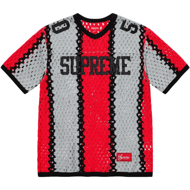 Supreme Crochet Football Jersey - Black