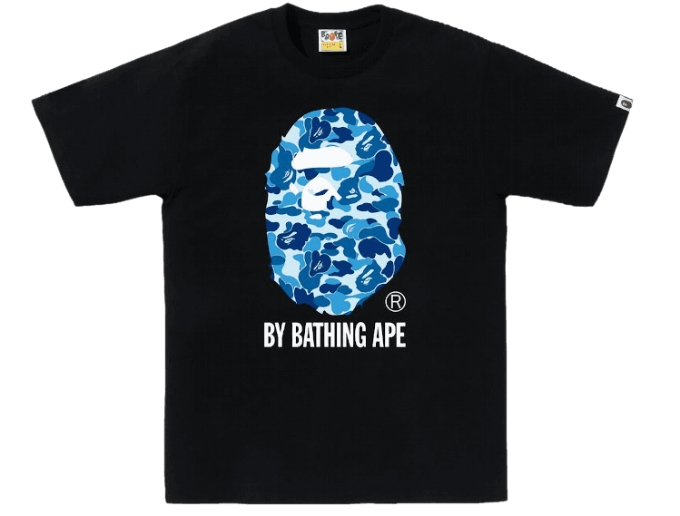 BAPE ABC Camo By Bathing Ape Tee (SS23) - Black/Blue