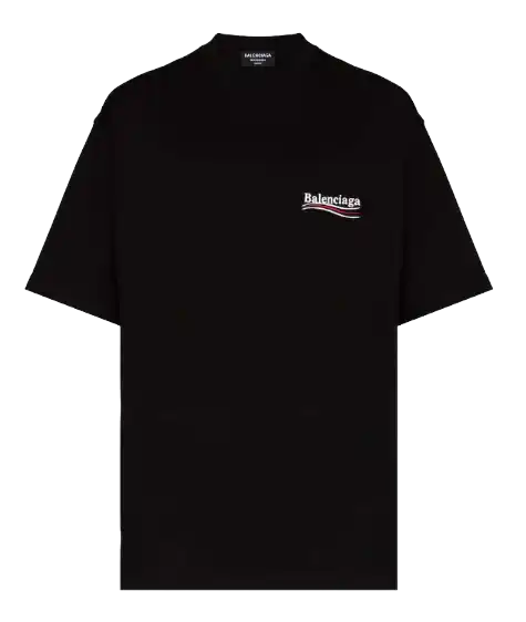 Balenciaga Political Campaign Large Fit T-shirt - Black