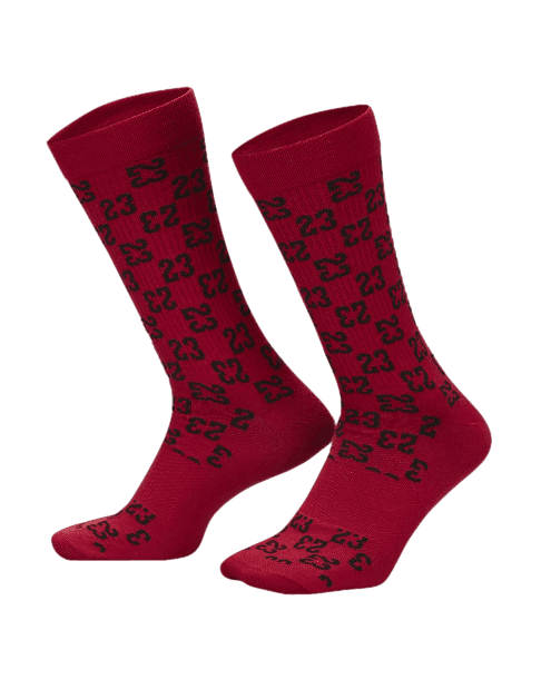 Jordan Everyday Essentials Crew Socks - Red/Black
