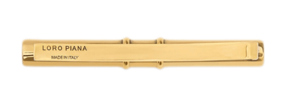 Loro Piana Toggle Tie Clip - Antique Gold