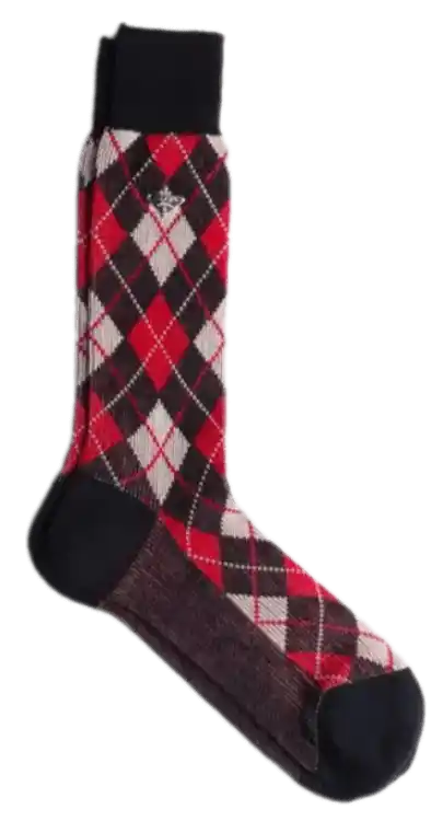Prada Argyle Cotton Ankle Socks - Navy