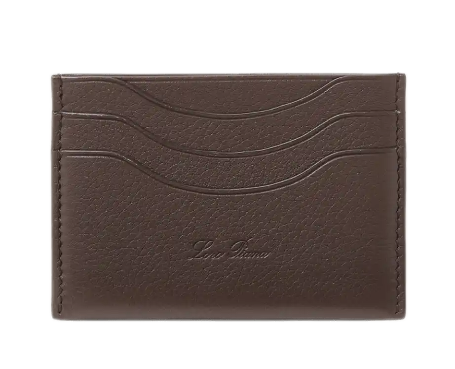 Loro Piana Extra Card Holder - Dark Chocolate Licorice