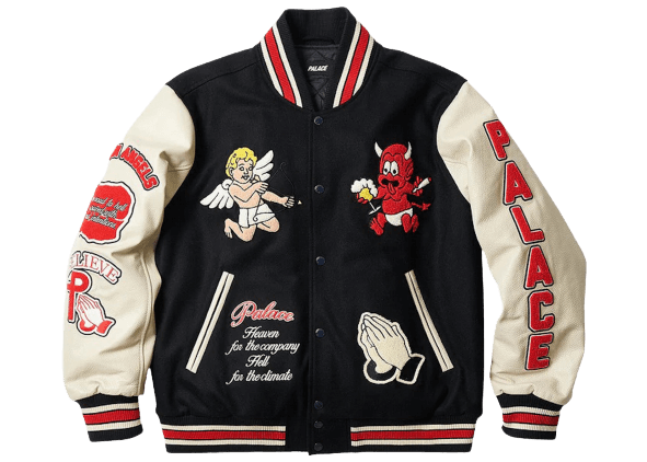Palace Fallen Angels Varsity Jacket - Navy