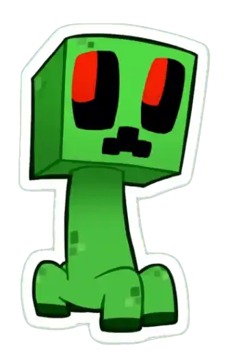Minecraft Creeper Sticker