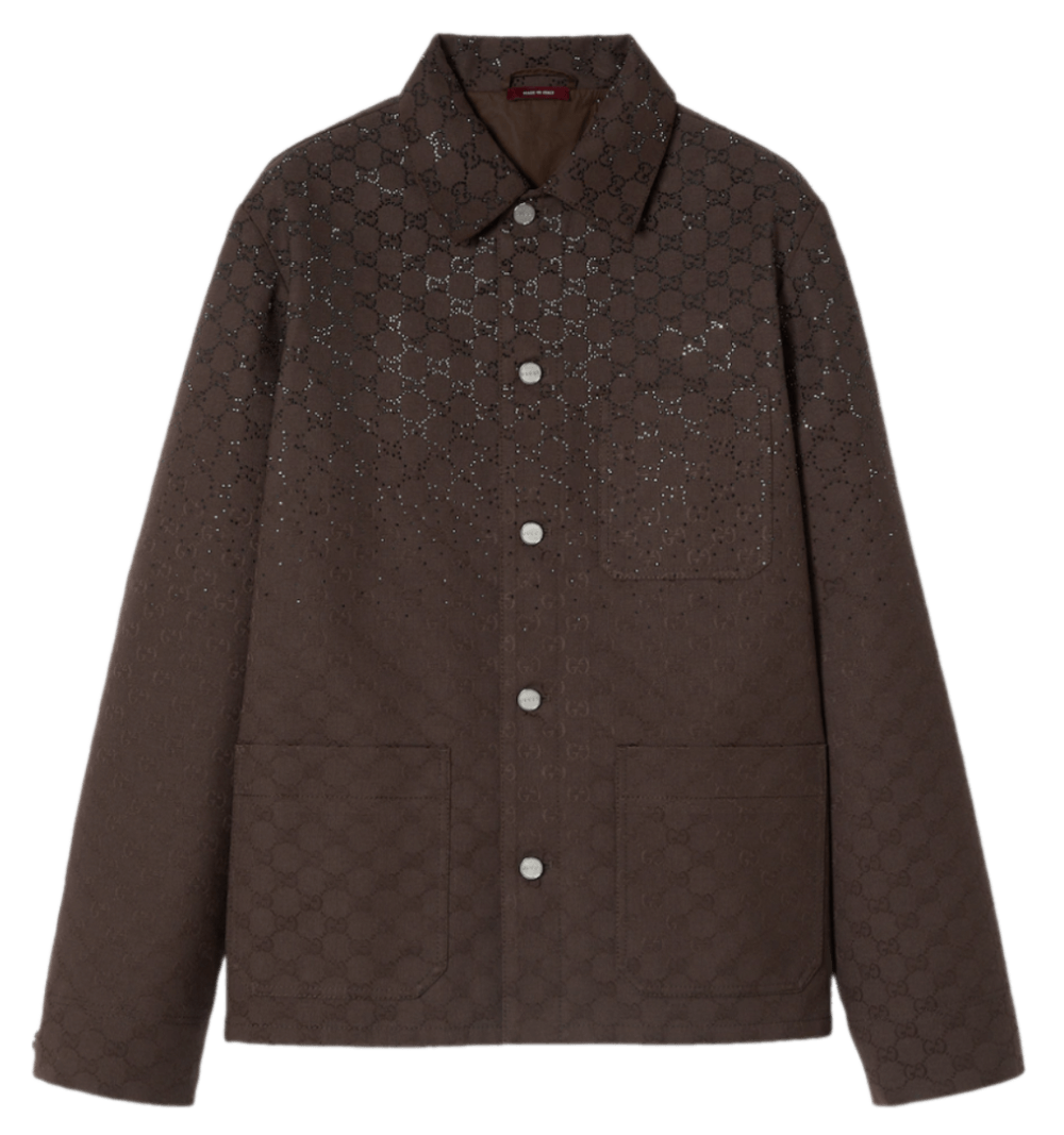 Gucci GG Canvas Padded Jacket - Brown