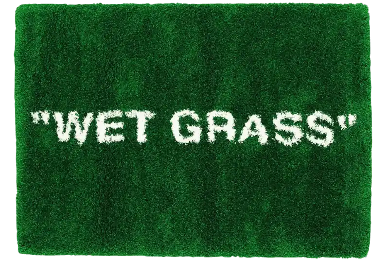 Virgil Abloh x IKEA MARKERAD "WET GRASS" Rug 195x132 CM - Green
