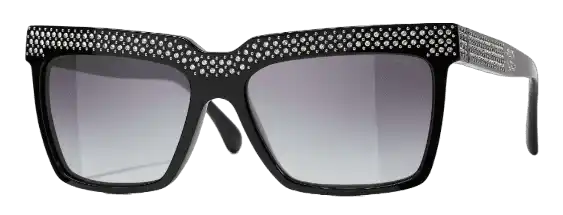 Chanel Square Sunglasses - Black
