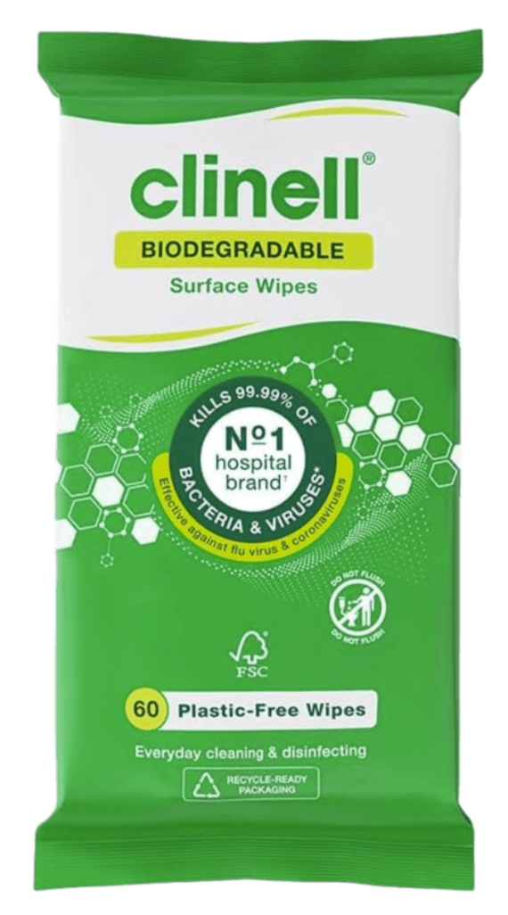 Clinell Universal Biodegradable Cleaning Wipes