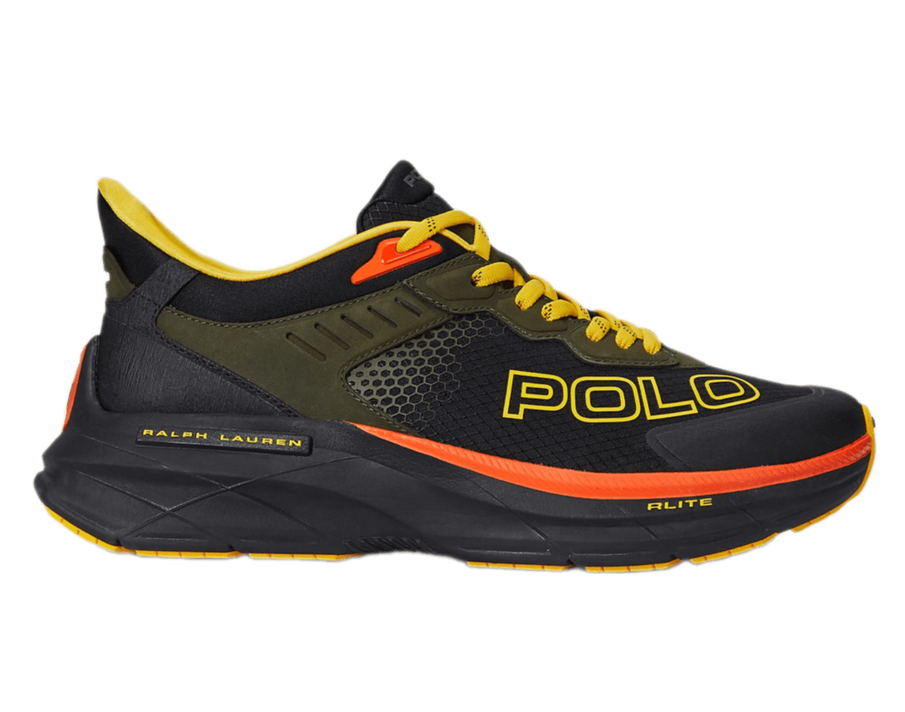 Ralph Lauren Court Blade Ripstop & Nubuck Sneaker - Olive/Black/Multi