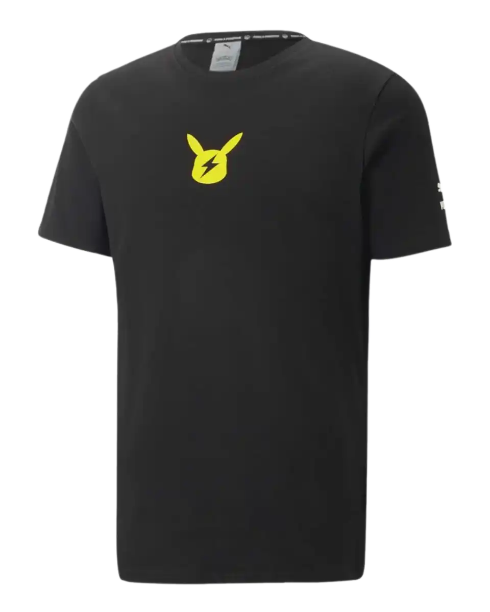 PUMA × Pokémon: Pikachu Puma Black Jersey T-Shirt