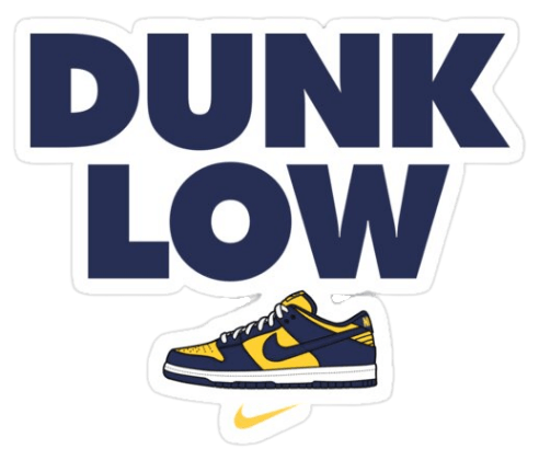 Nike Dunk Low Sticker