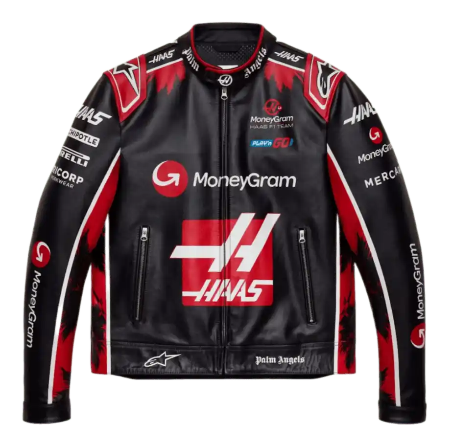 Palm Angels Alpinestars x MoneyGram HAAS F1 Team Jacket - Black, Red