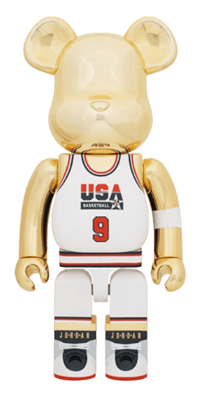 Bearbrick Michael Jordan 1992 Team USA (Dream Team) 1000% - Gold Chrome