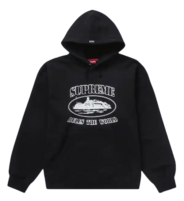 Supreme Corteiz Rules The World Hoodie - Black