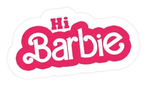 Barbie "Hi" Sticker