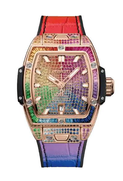 Hublot Spirit Of Big Bang King Gold Rainbow - 32mm, 18k Gold, Gemstones