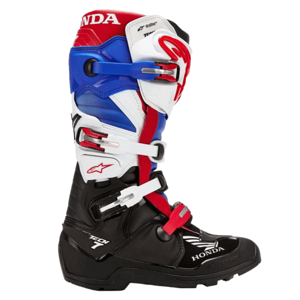 Alpinestars Honda Tech 7 Enduro Drystar Boots Black / White / Blue / Bright Red