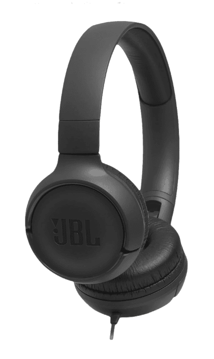 JBL Tune 500 Binaural Headband with Black Wire Headphones and Microphone - Black