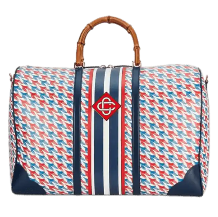 Casablanca Monogram Weekender Bag - Navy