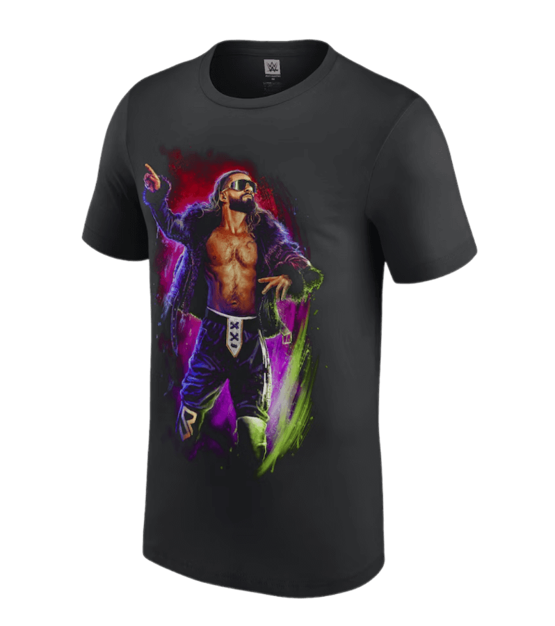 Black Seth "Freakin" Rollins Visionary Sam Hain T-Shirt