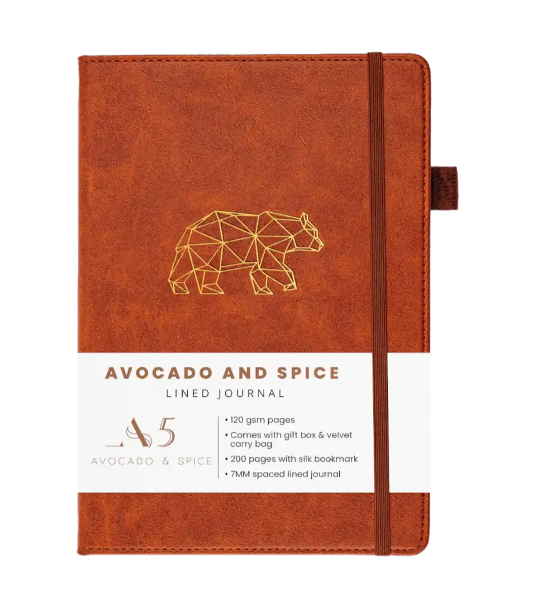 Faux Leather Notebook by Avacado and Spice